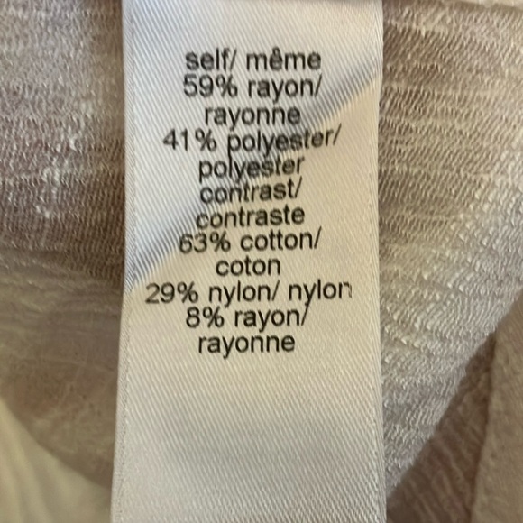 Maurices Cream Pleated Blouse with Lace Trim - Picture 4 of 6